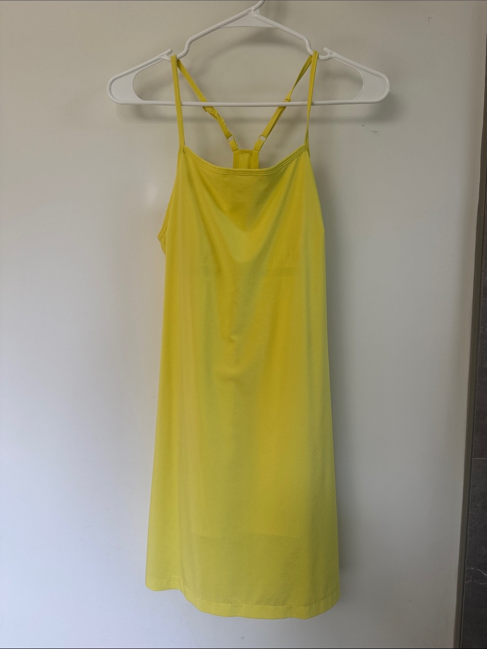 all in motion Bright Yellow Slip Dress with Racerback Straps